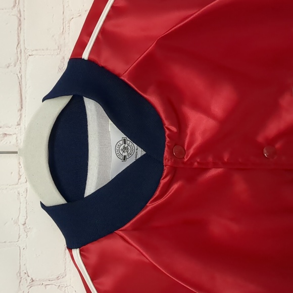 Vintage Budweiser Men's Varsity Snap Button Jacket. - Picture 3 of 10